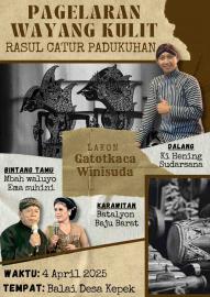 Pagelaran Wayang Kulit dalam rangka Rasul Catur Padukuhan