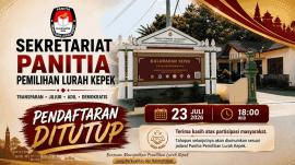 Pendaftaran Bakal Calon Lurah Kepek Resmi Ditutup